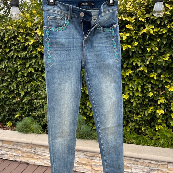 Lauren Ralph Lauren Mojave Blue Wash Jeans - Picture 15 of 15